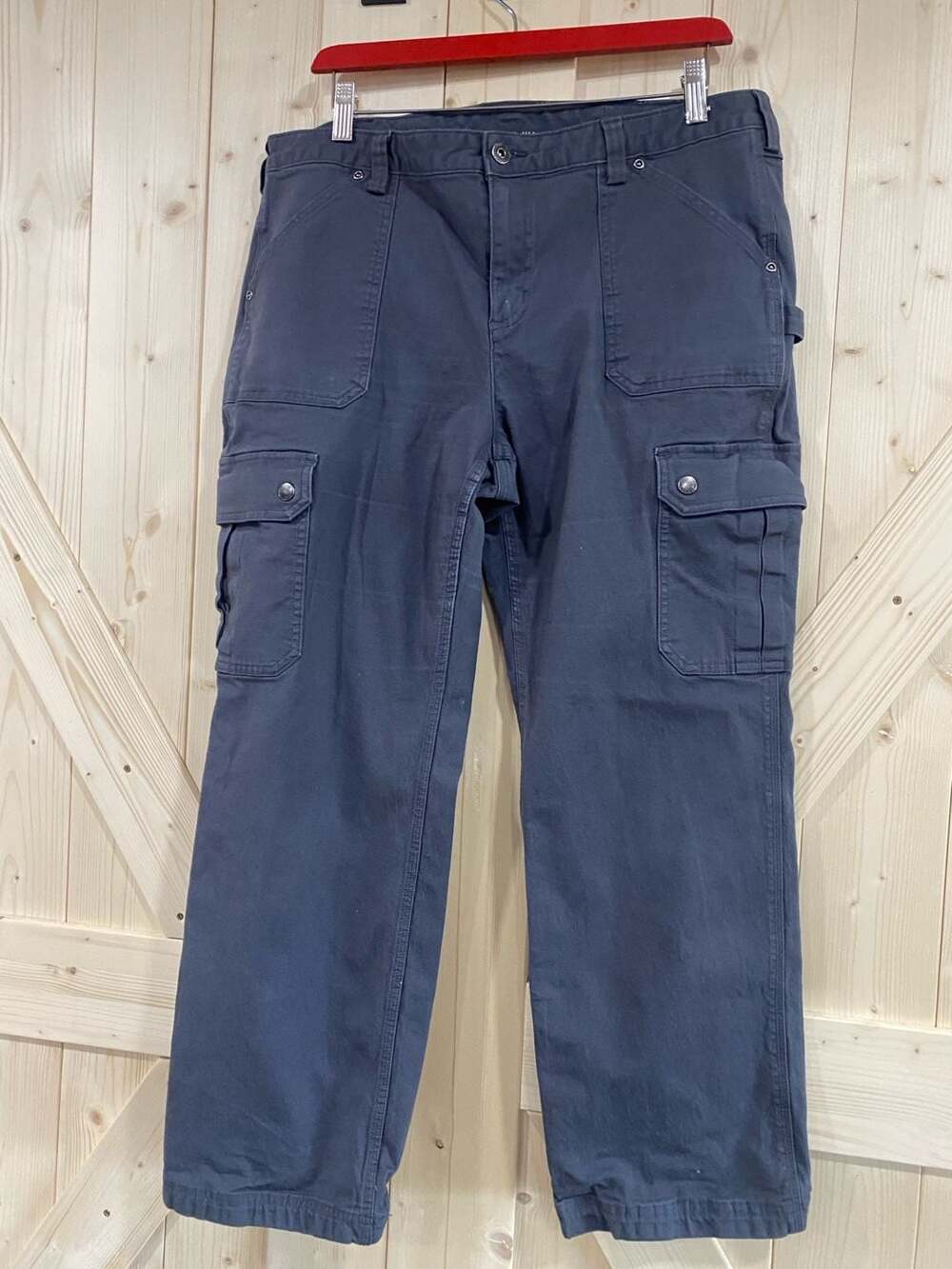 Duluth Trading Co Women's Fire Hose Cargo Pants Charcoal Gray Size 14x29